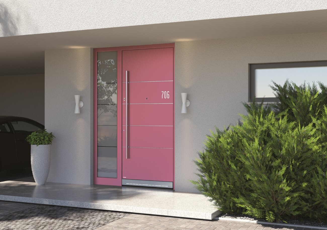 Design di ingressi di colore rosa di alta qualità